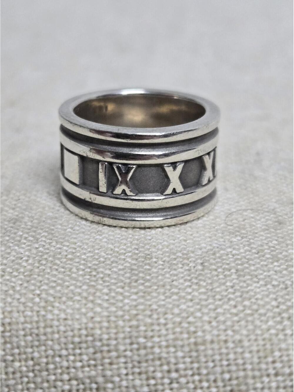 Vintage Tiffany & Co. Atlas Wide Band Ring 1995 Sterling Silver 925 Size 4.5 EUC - Picture 5 of 8